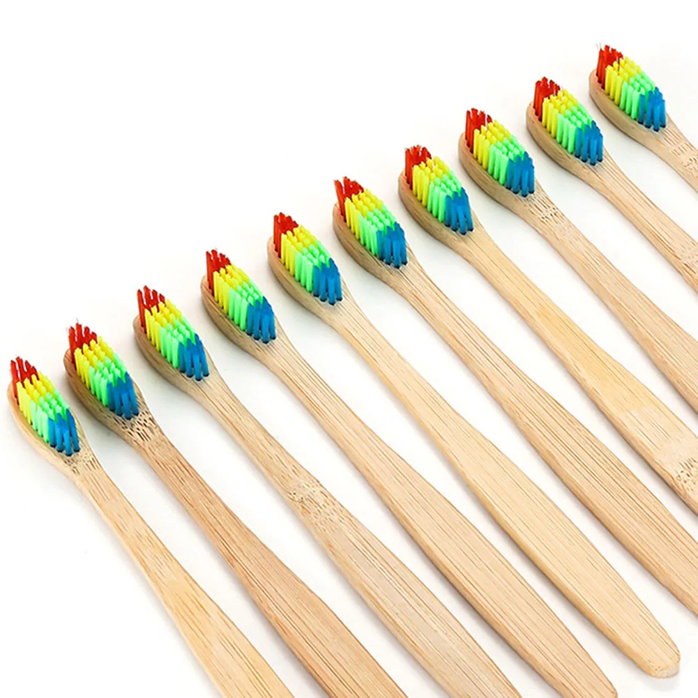 Biodegradable Adult Toothbrush with Handle and Activated Charcoal Bristles Sustainable Material Based Dental Brush