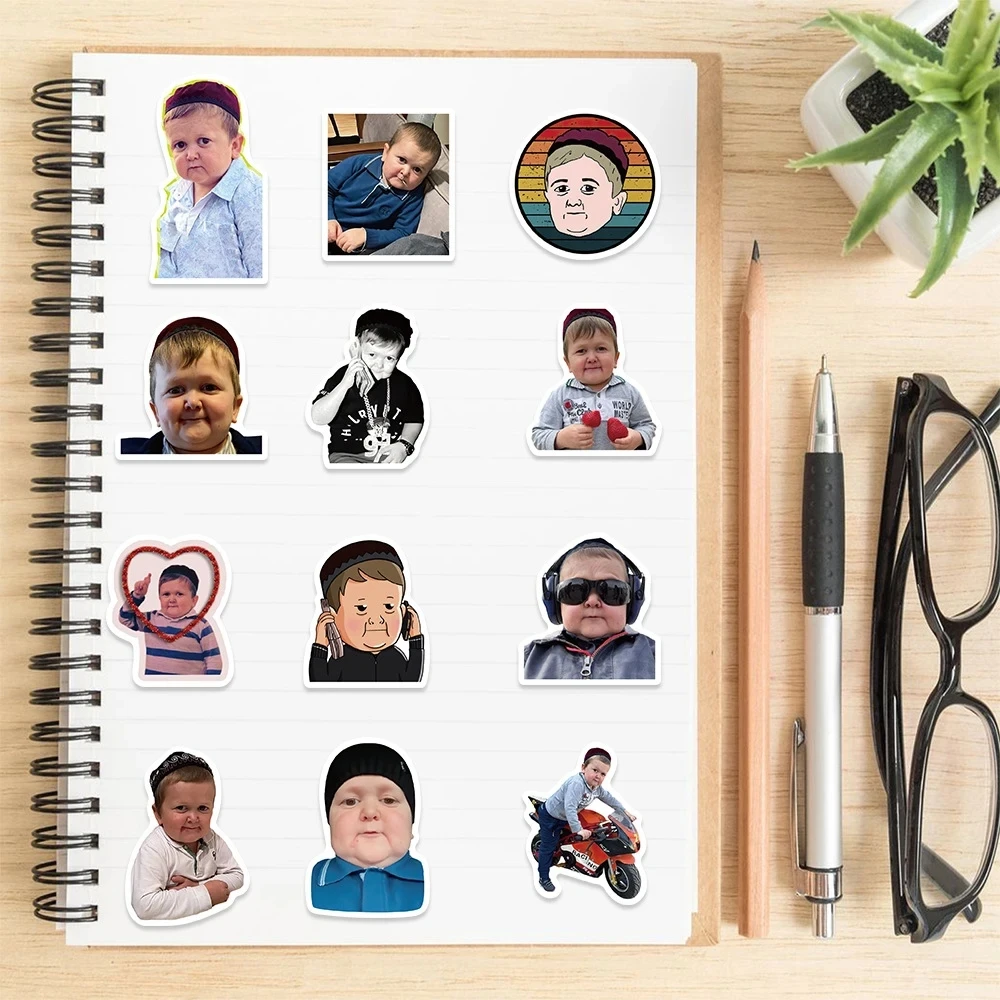 Funny Meme Hasbulla Stickers, 50pcs Waterproof Decals