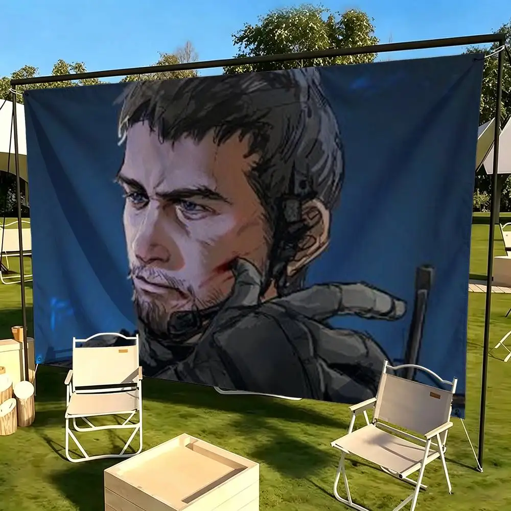 Chris Redfield Resident Evil  Flag Suitable For Party Club Outdoor Interior Wall Decoration Banner Fans Gift