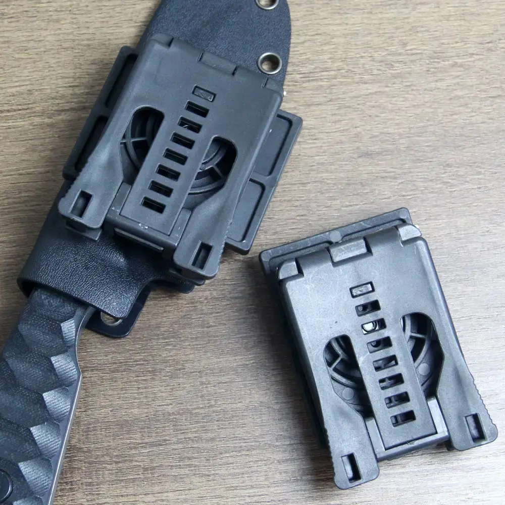 คลาสสิกขนาดใหญ่เข็มขัดห่วงคลิป Clamp 360องศาหมุน Latching Attachment ระบบสำหรับ Kydex Holster