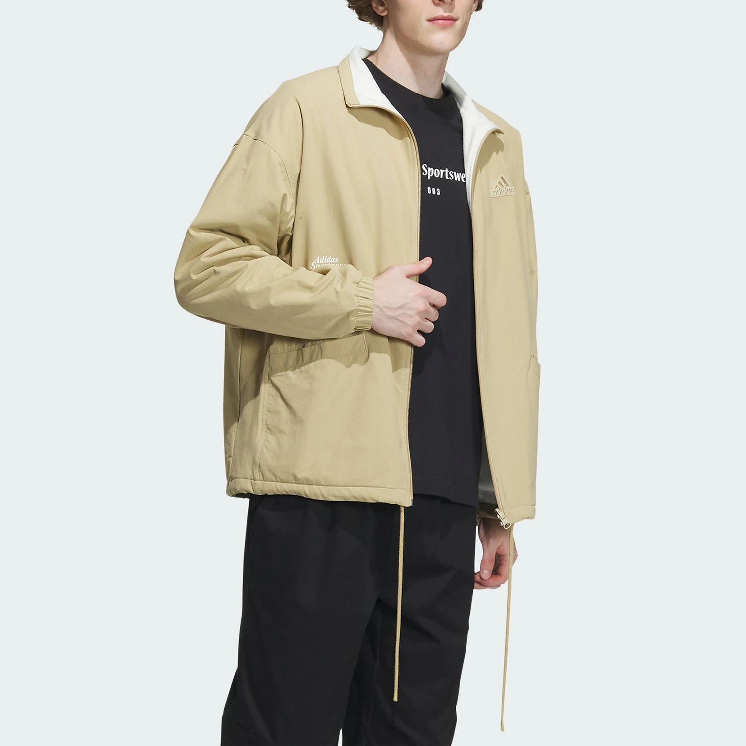 Adidas genuine new men's double-sided sports and casual stand up collar jacket IT3966