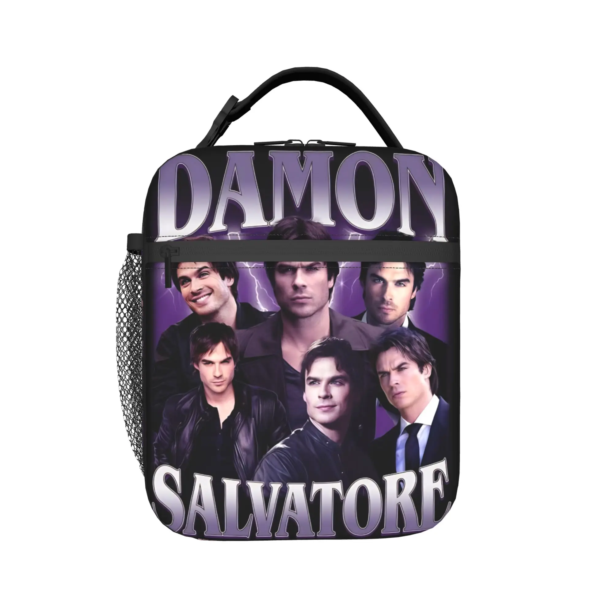 The Vampire Diaries Resuable Movie Lunch Bag Fun Outdoor Picnic Lunch Box Graphic Portable Thermal Tote Handbags