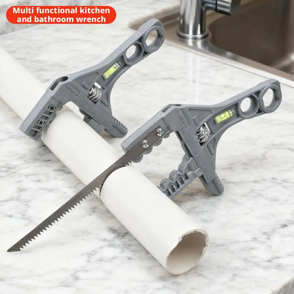 Multifunctional Sink Bathroom Wrench Toilet Faucets Repairs Wrench 6-68mm Large Opening Adjustable Water Pipes Wrench