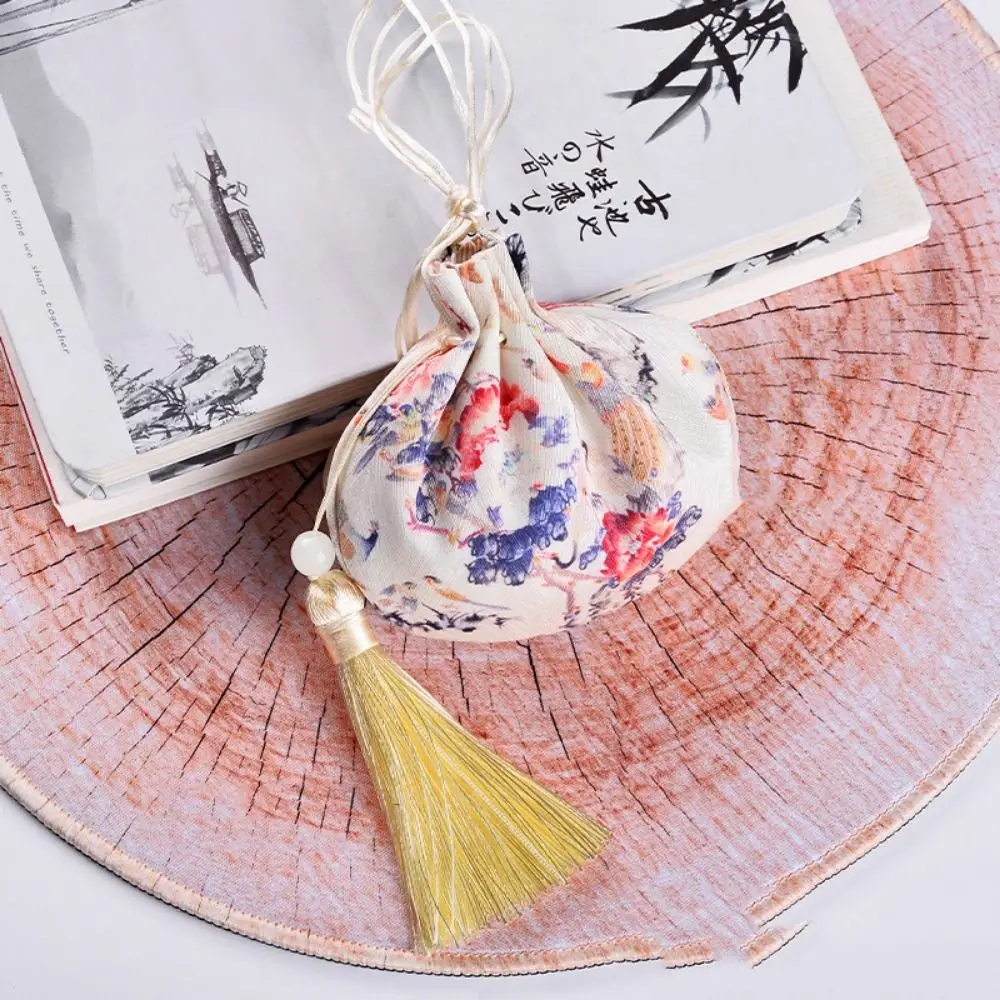 

Lucky Bag с кисточкой Dragon Boat Festival Саше в китайском стиле с принтом Женская сумка для ювелирных изделий Подвесной саше Zongzi ручной работы Подарки