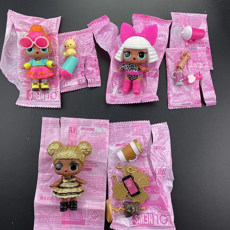 4PC NEW Dolls Set Queen Bee Car Set 8cm Sister Girl lols Doll stili rari collezione limitata giocattoli regali per bambini