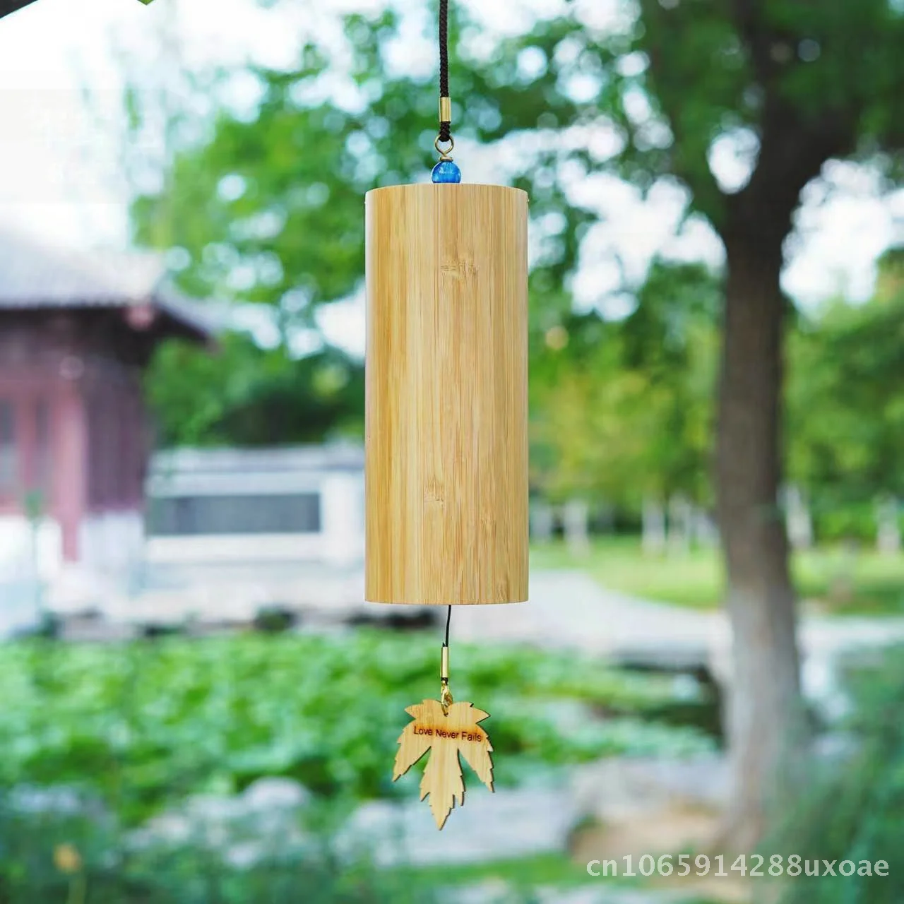 Courtyard Wind Chimes Hand-cranked Wind Chimes Yoga Healing Retro Wooden Chord Homestay Bamboo Wind Chimes