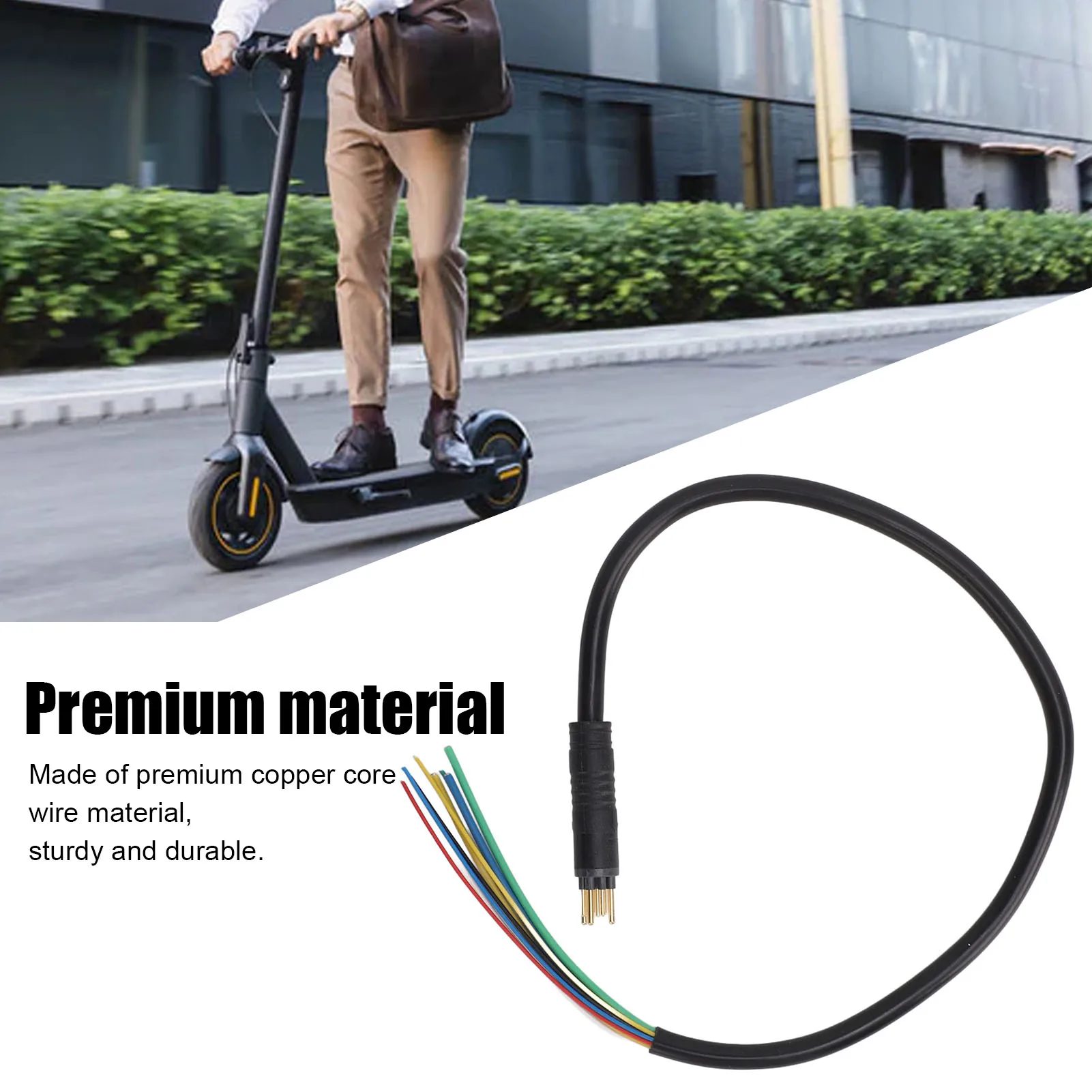 

Electric Scooter Motor Wire 9 Pin Waterproof Copper Core High Sensitivity Replaceable for Various Electric Scooter Repair