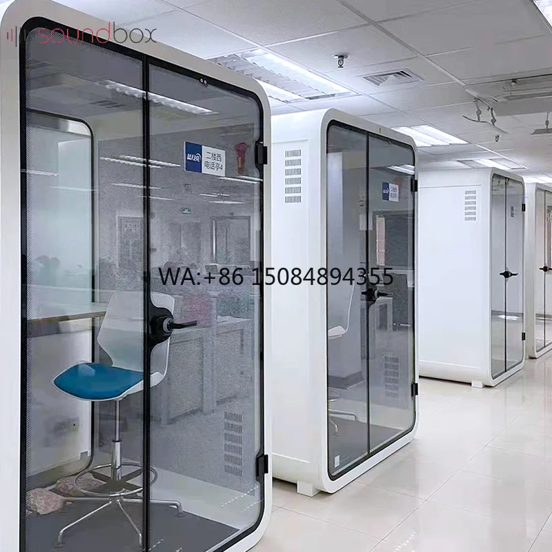 Public Area Modular Modern Sectional Sofa Open Meeting Booth Waiting Room Conference Booth Private Acoustic Office Pods