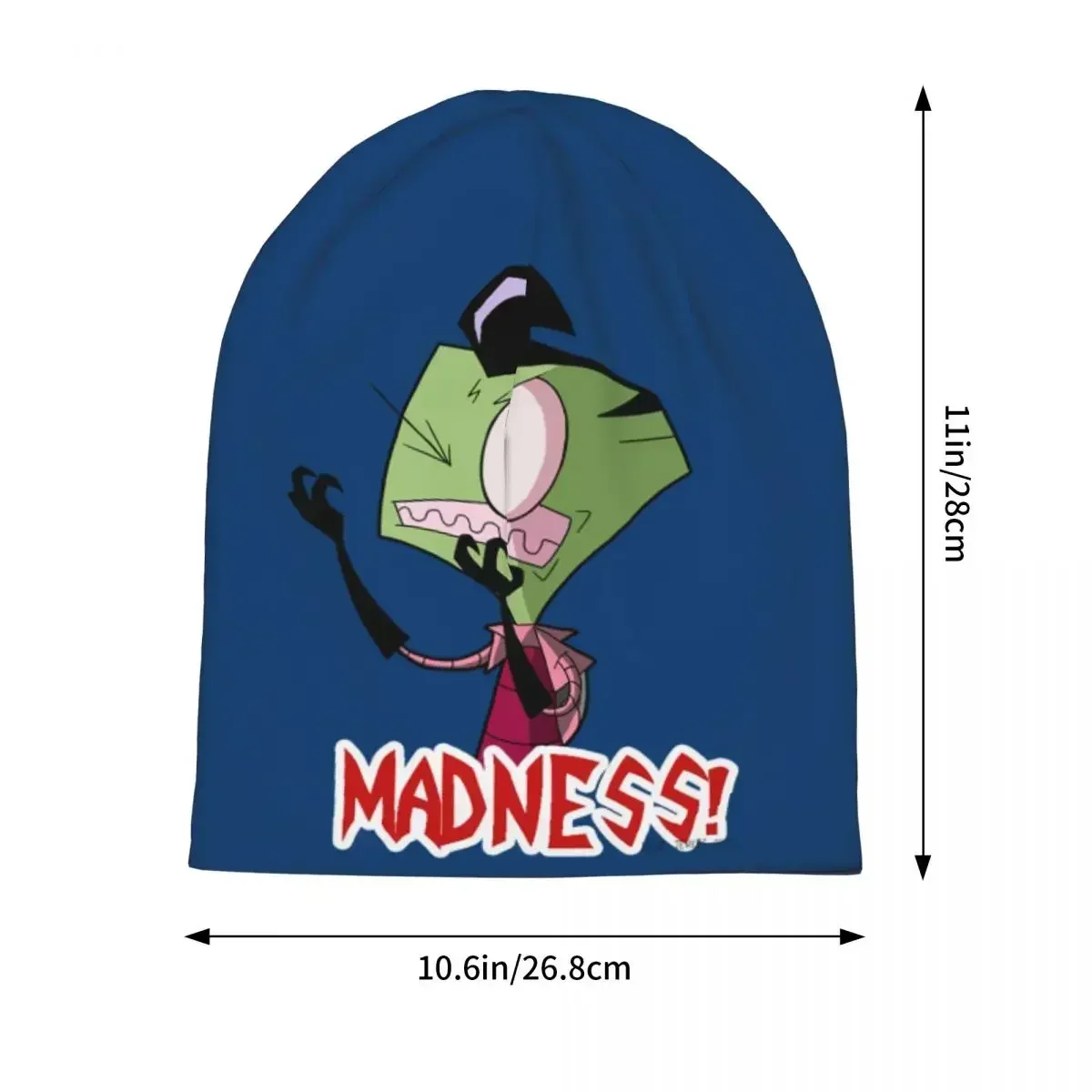 Invader Zim Madness Skullies Beanies Hats Warm Autumn Winter Outdoor Cap Knitted Bonnet Caps for Men Women Adult