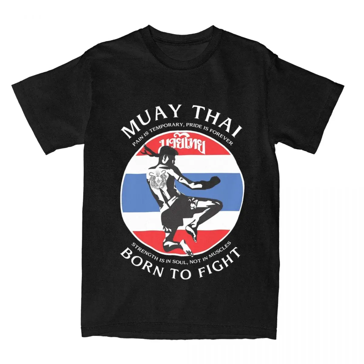 Men Women Muay Thai Boxing Shirt Stuff Cotton Tops T-shirt Casual Tees Adult