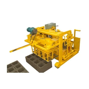 Small engine portable concrete block making machine qt40-3A movable block machine laying chicken cheap