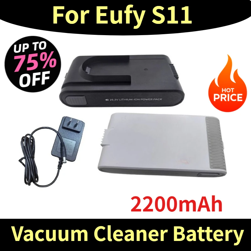 

2200mAh Brand New Vacuum Cleaner Battery for Eufy S11 T2501 with Charger