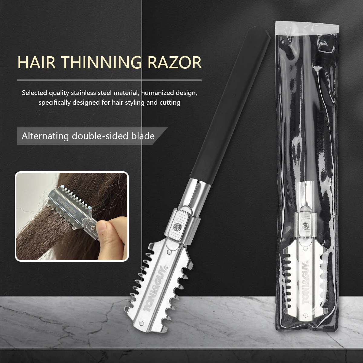 Barbershop Double-edge Razor Blade Salon Manual Hairdressing Thinning Razor Comb Pro Barber Haircutting Styling Tool Accessories