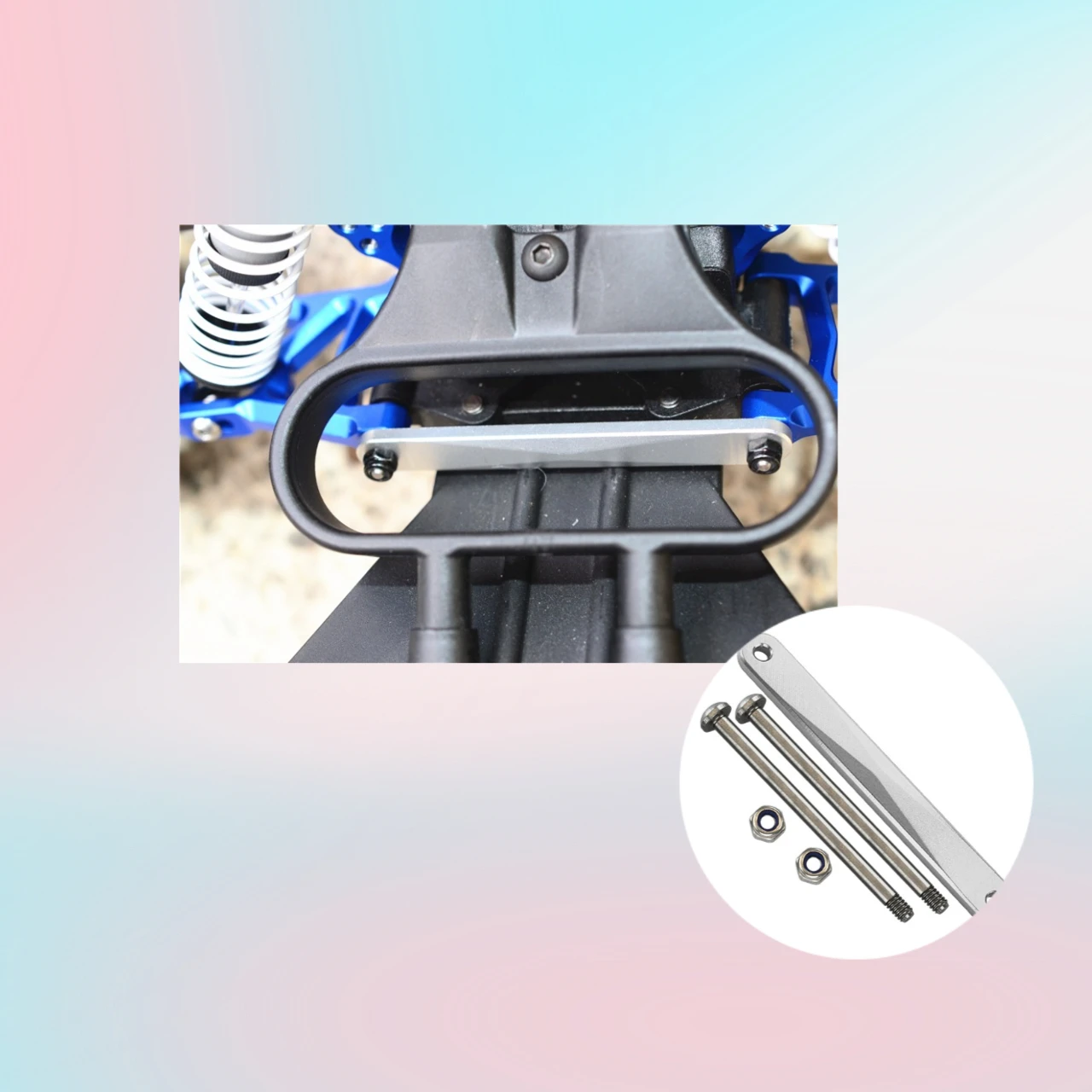 GPM Alloy Front Suspension Mount For TRAXXAX 1/10 F-150 SVT Raptor,Slash Pro, Slash Mudboss