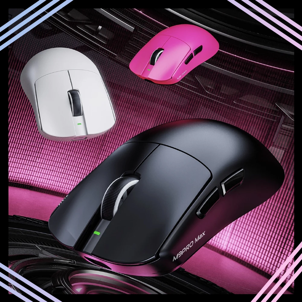 Lingbao M9 Pro Gaming Wireless Mouse Paw3395 Sensor 8000hz Polling Rate Ultra FPS Mouse Hot Swappable Battery Low Latency