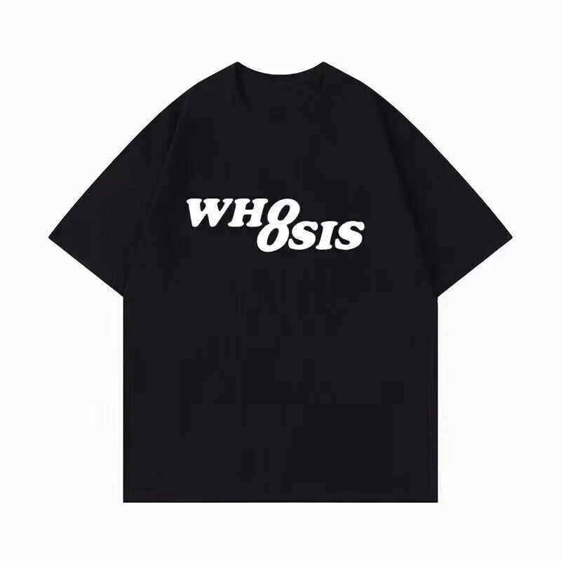 

Новинка 2025 года, хлопковая футболка, мужская и женская летняя трендовая свободная модная универсальная футболка для пар