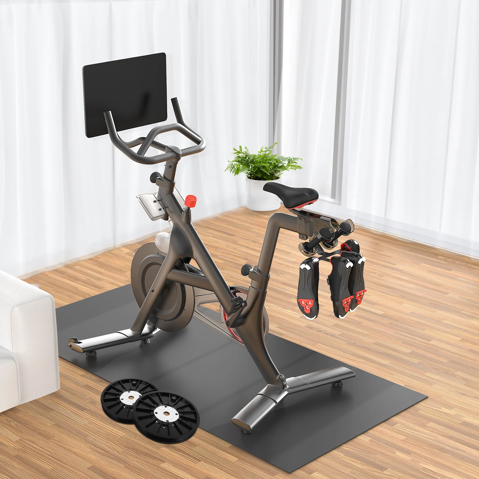 

Dynamic Bike Belt Wheel Fitness Bike Accessory Abs Durable Indoor Exercise Belt Disc Smooth Drive For Home Workout