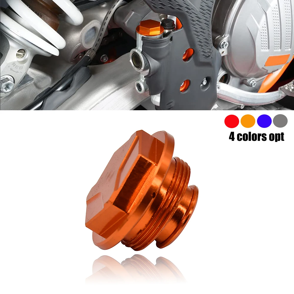 Rear Brake Reservoir Cover Cap For KTM CNC 125 150 200 250 300 350 400 450 500 530 EXC EXCF XCW XCFW SX SXF XC XCF TPI 6 DAYS