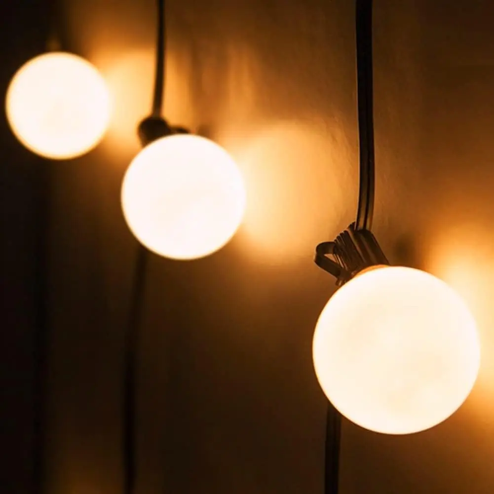 

Solar Frosted G40 LED Globe String Lights - IP44 Waterproof, Ideal for Patio/Garden/Wedding/Party/Cafe Decoration