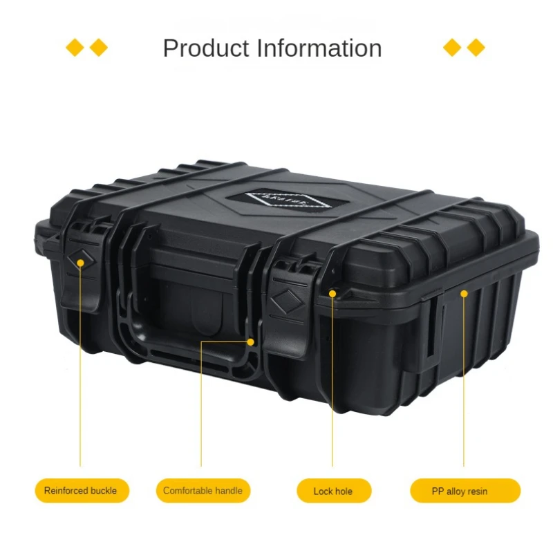 Portable Suitcase Plastic Toolbox Waterproof Hard Carry Electric Tool Box With Sponge Sturdy Hard Case And Flight Case Organizer