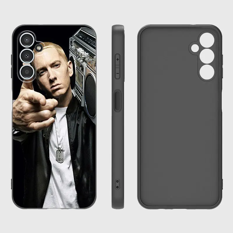 Rapero Eminem funda de teléfono caliente para Samsung A13, A22, A24, A32, 4G, A25, A34, A35, A52S, A53, A54, A55, A73, 5G, A12, A14, A15, A23, A31, A33, A50, A51