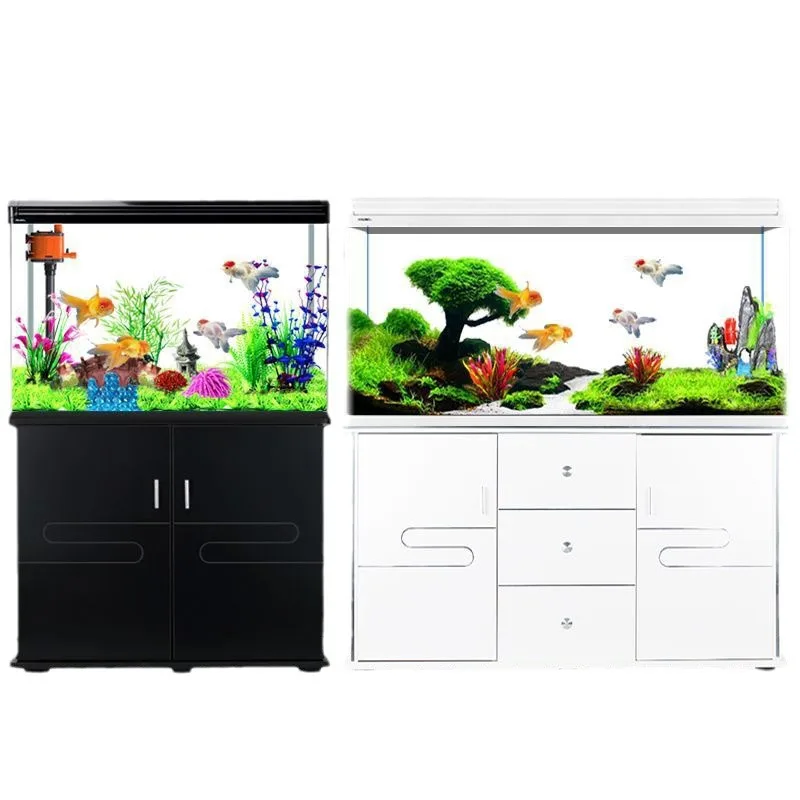 

Небольшой и средний аквариум начального уровня для дома, не требующий ухода, экологичный, большой, стеклянный, для золотых рыбок.