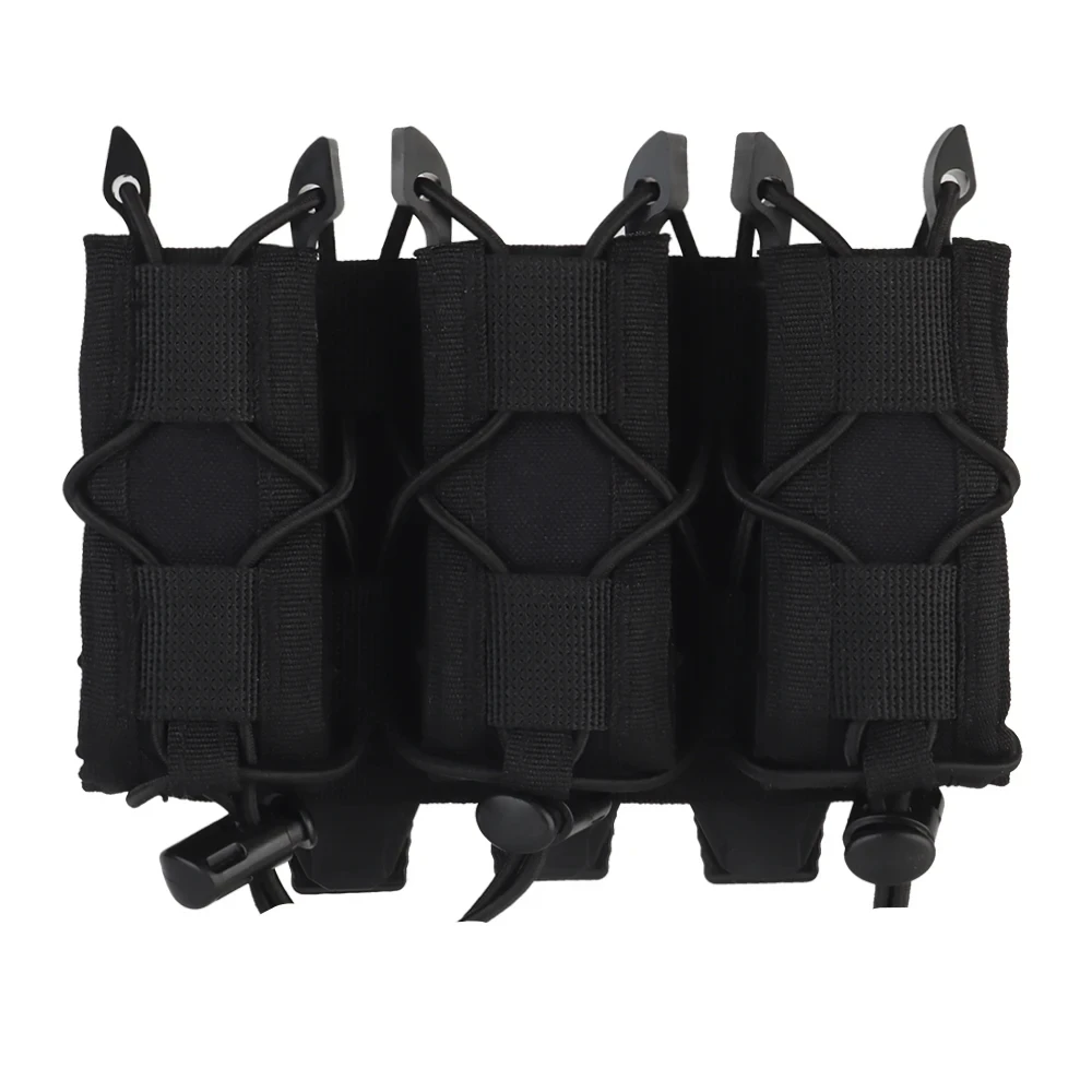 Tactical Molle Pistol Magazine Pouch Double Triple 9mm Mag Pouch for Glock 17 19 P226 P229 M9 Hunting EDC Tool Holder