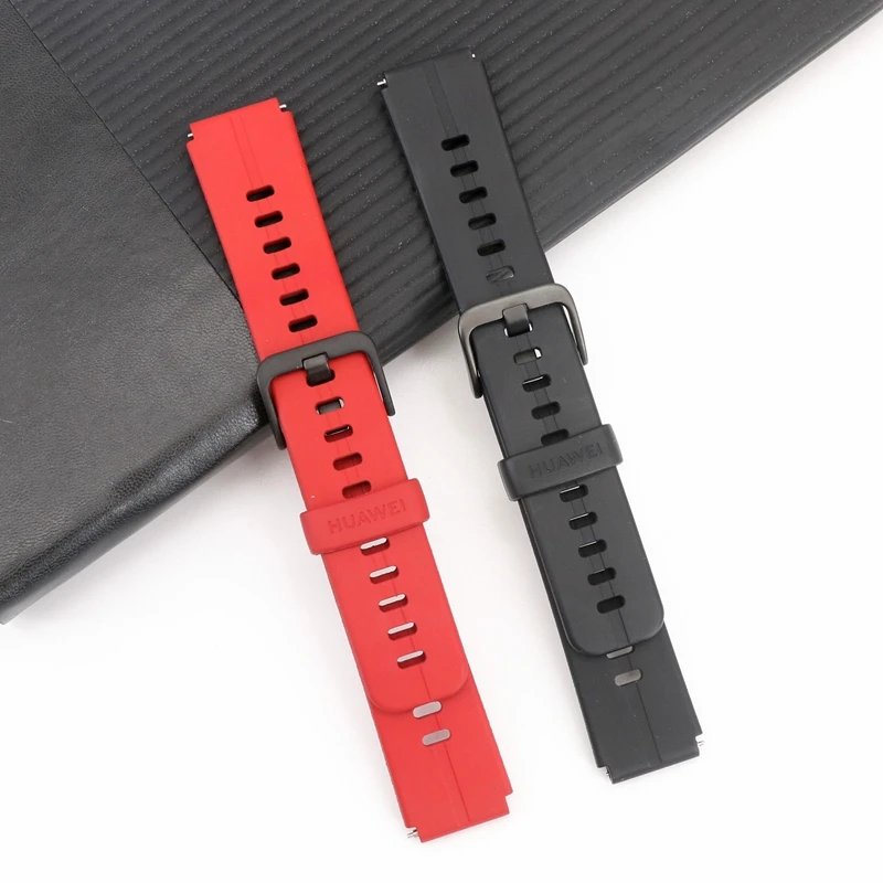 Original 16mm Huawei Talkband B6 Fluoroelastomer Rubber Strap for Huawei B7 Leather Watch Band Wrist Band Strap