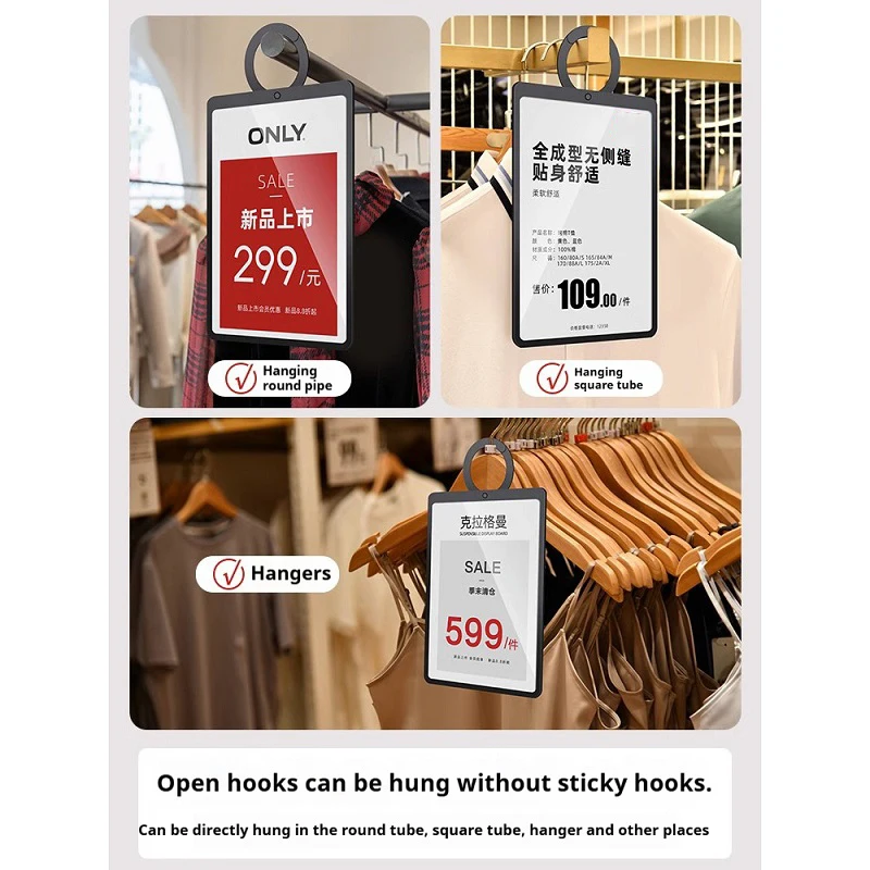 5pcs Premium PET Price Tags for Clothing Stores - A4 A5 Hanging Display Promotional Signs Ideal for Showcasing Sales Prices