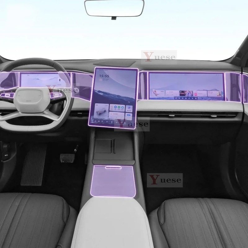 

Для Geely Galaxy L7 2022-2024 салон автомобиля, центральная консоль, прозрачная защитная пленка из ТПУ, наклейка против царапин