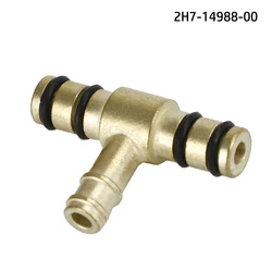 Carburetor Brass Fuel Tee Fit For YAMAHA FJ600 XS750 XS1100 2H7-14988-00 T Piece 3 Way Fuel Hose Joiner Connector Accessories