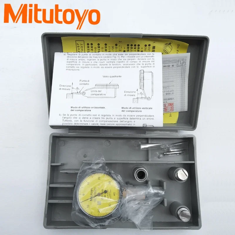 

Mitutoyo Dial Indicator 513-404 0-0.8mm 0.01mm Level Gauge Scale Precision Metric Dovetail Rails Indicator Measuring Hand Tools