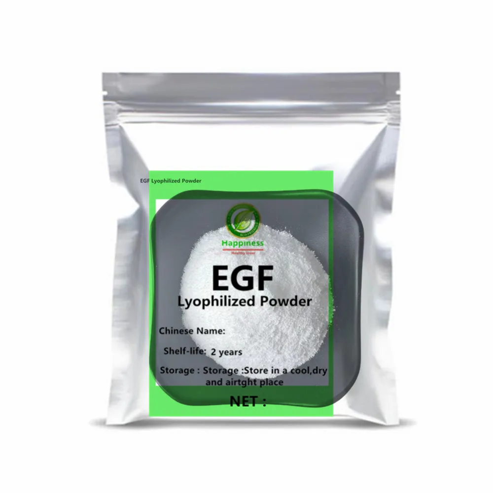 

High Purity EGF Lyophilized Powder Cosmetic Grade Skin Repair Raw Material Anti Aging Fade Fine Lines Brighten Complexion Improv