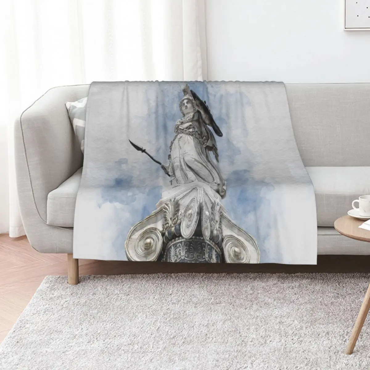 

Classic greek statue Athena Throw Blanket Designers Bed linens Thermals For Travel Shaggy Blankets