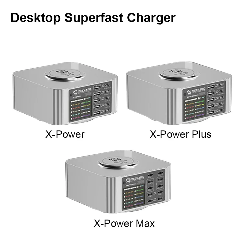 

MECHANIC X-Power Plus Max Intelligent Multi-port Charger with LCD Digital Display for Phone 150W 200W 300W Fast Charging Tool