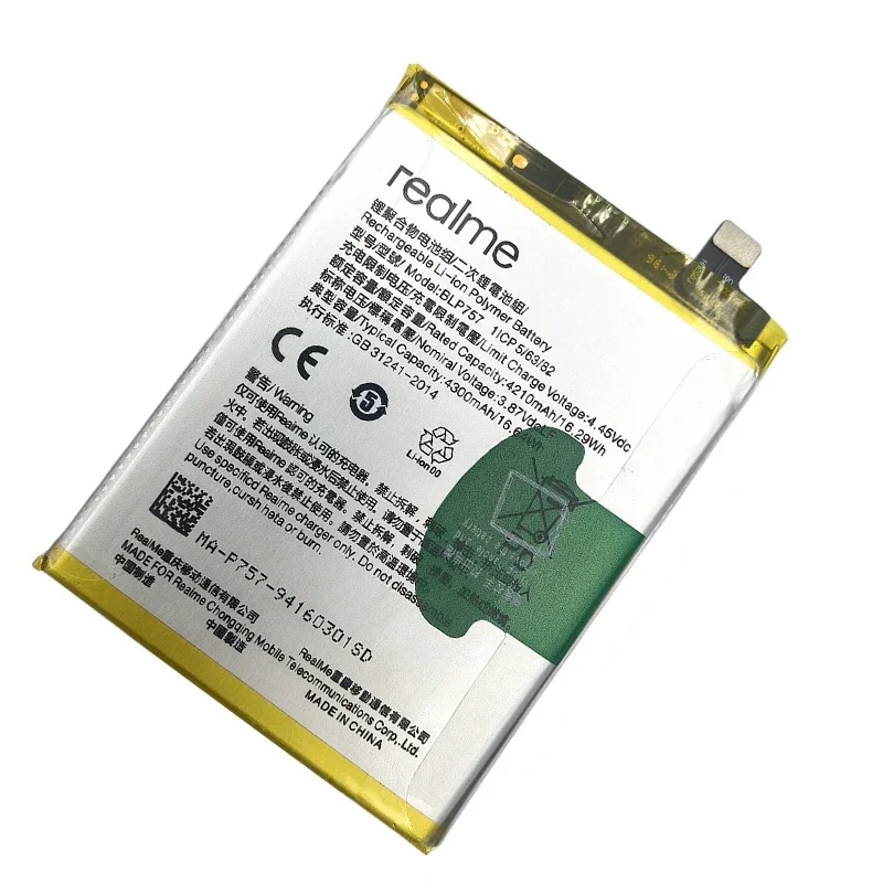 2026 سنة 100% الأصلي BLP757 4300mAh بطارية ل ممن لهم Realme 6 6Pro 6 Pro 6i RMX2001 6S RMX2061 برو بطاريات الهاتف