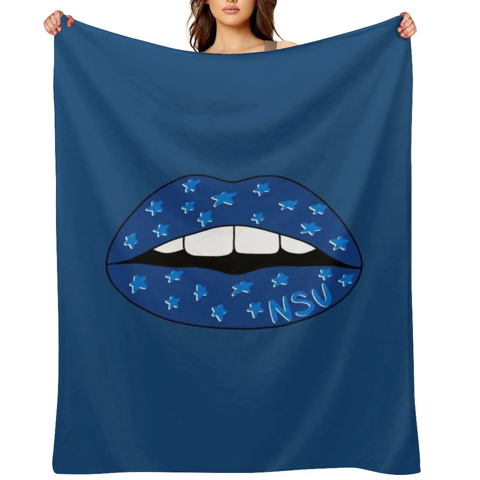 

Nova Southeastern University Lips Throw Blanket Large warm for winter Soft Plush Plaid Bed Fashionable Blankets