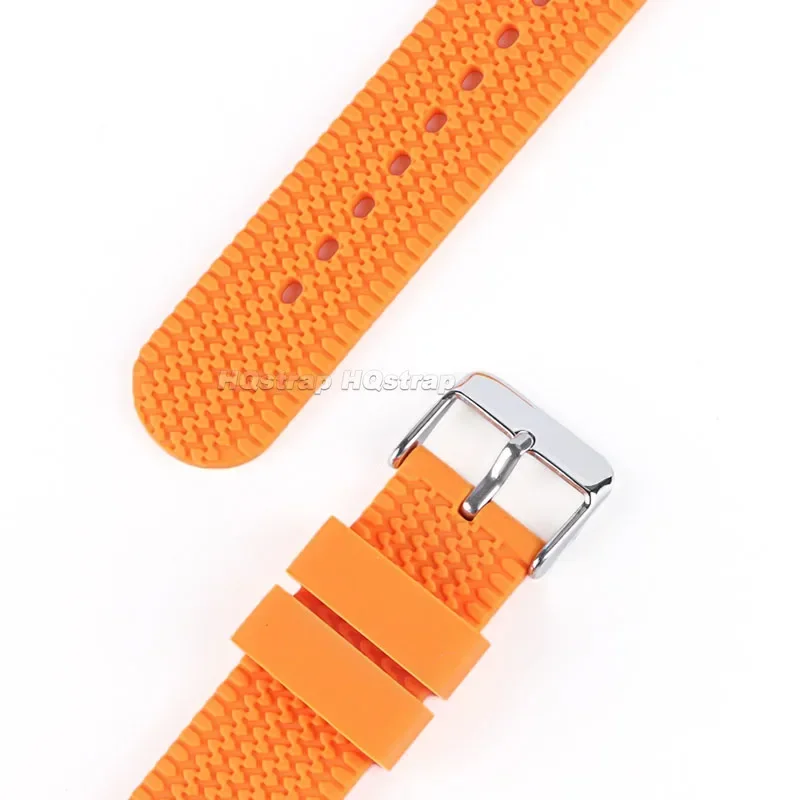 Ремешок силиконовый для наручных часов, резиновый цветной спортивный быстросъемный браслет для воды, 18 мм 20 мм 22 мм 24 мм