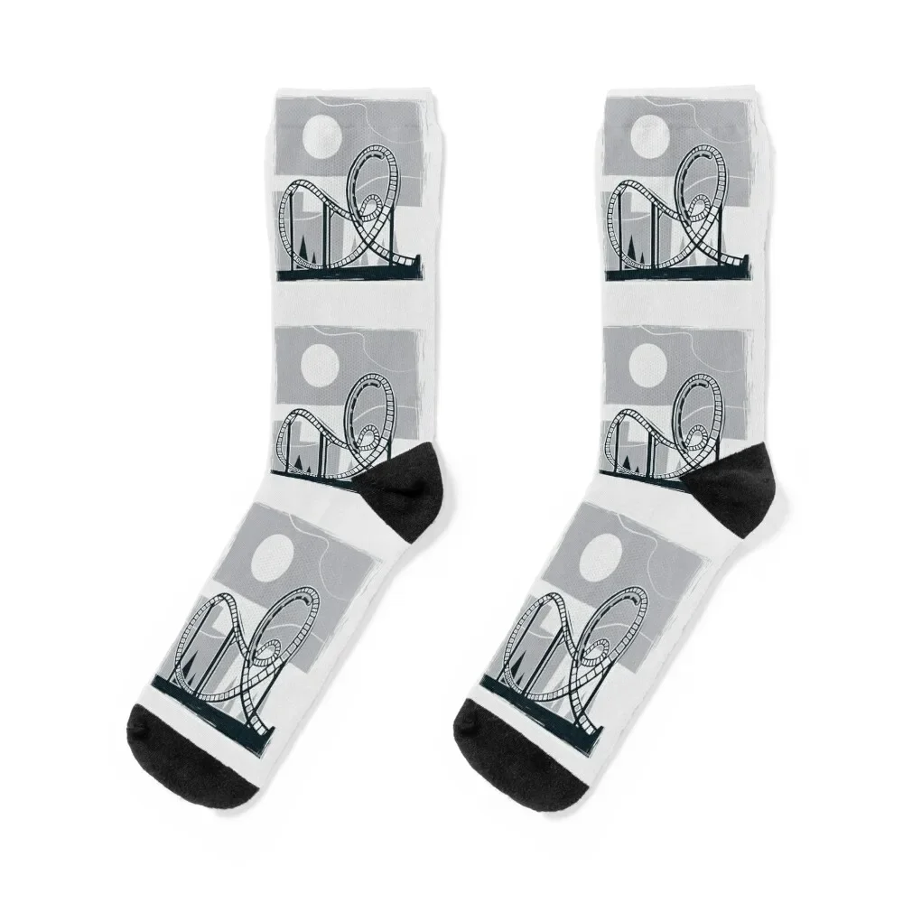 

roller coaster amusement park Socks Heating sock essential christmass gift Women's Socks Men's