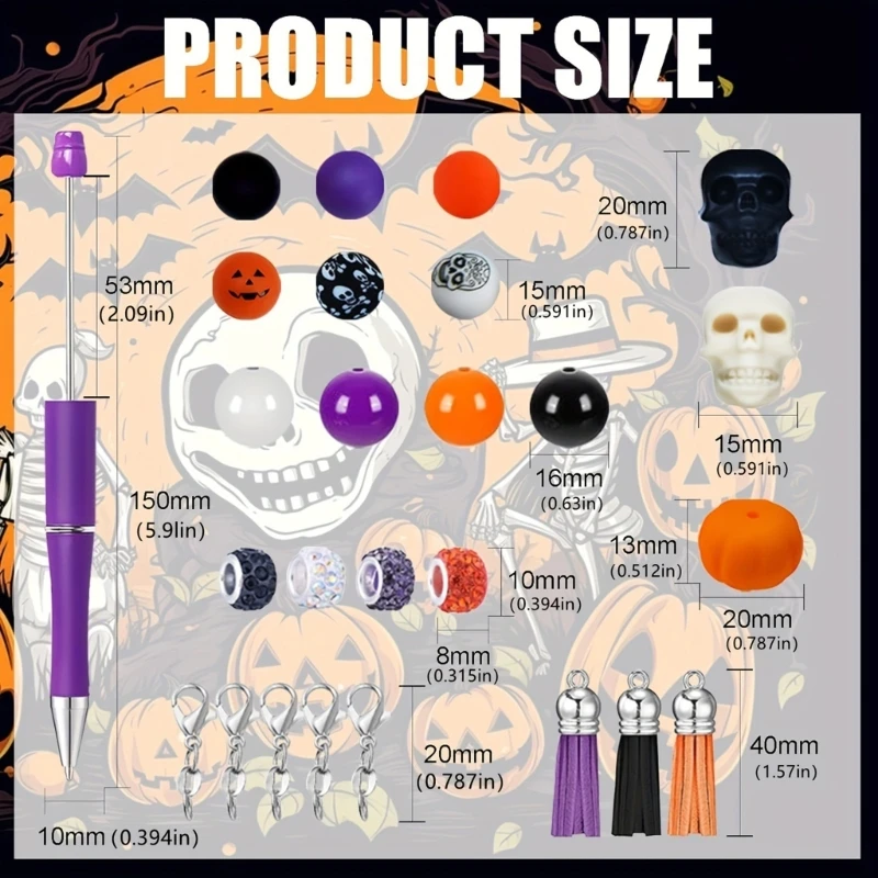 123 قطعة من قلم حبر جاف للهالوين هدية التخرج للطلاب والمعلمين، مستلزمات حفلات عيد الميلاد والهالوين