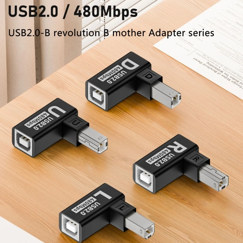 USB 2.0 Type Extension Adapter For Reliability Printer And Scanners Connection Quick Data Transmission Adapter