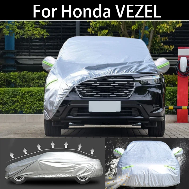 

For Honda VEZEL winter Car Cover Dustproof Outdoor Indoor UV Snow Resistant Sun rain Protection waterproof hail cover for car