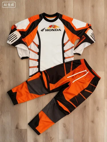 Ropa de moto todoterreno Honda # 4 CARMICHAEL Camiseta de motocross Conjunto de pantalones y mangas largas Conjunto de equipo Traje de moto de cross Transpirable