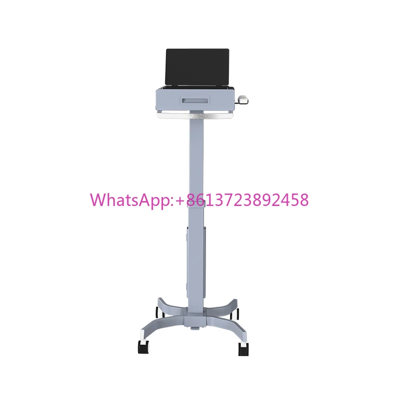 Medical Mobile Gas Spring Workstation  cart with laptop  trolley medical monitor cart for clinic