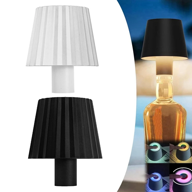 Heiße kabellose Flaschen lampe, 3-farbige stufenlose Dimm flaschen leuchten, LED-Weinflaschen lampe tragbare schnur lose Tisch lampe für Bars