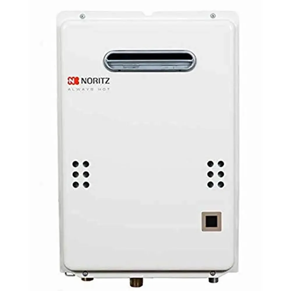 Outdoor Tankless Water Heater 120,000 Btuh 5.0 Gpm Natural Gas Endless Hot Water High Efficiency Low Nox Separate Valve Kit