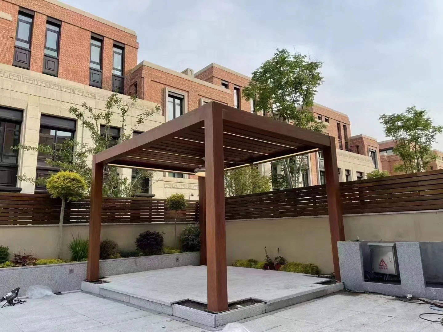 Outdoor Kitchen Terrace Retractable Roof, Insulated Double Slide Design