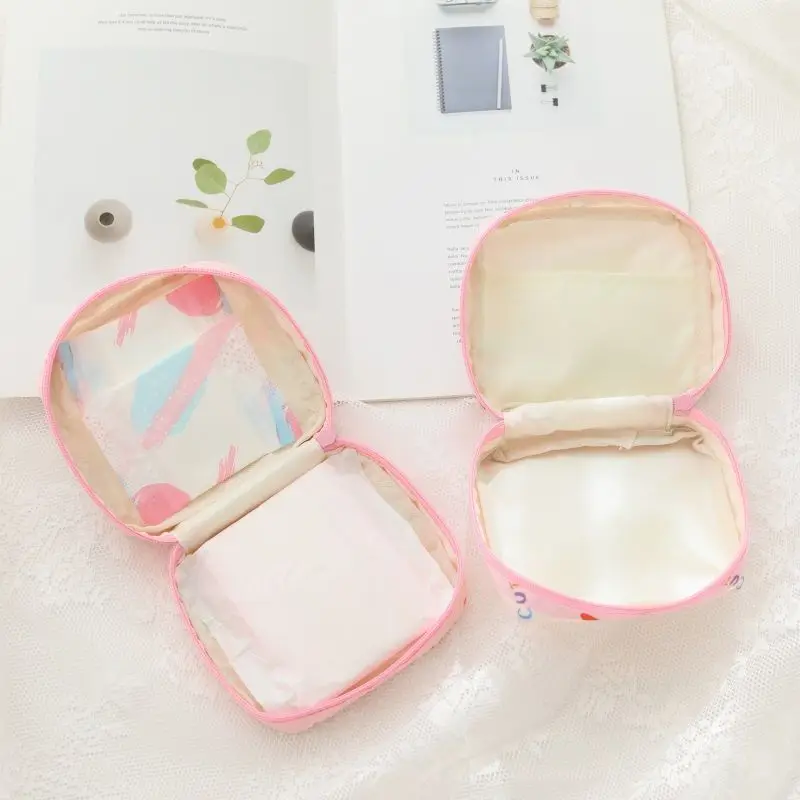 Neue My Melody Aufbewahrungstasche, Cartoon-Reise, tragbar, großes Fassungsvermögen, mit Reißverschluss, Kosmetik-Aufbewahrungstasche, süße Mädchen-Gitter-Kulturtasche