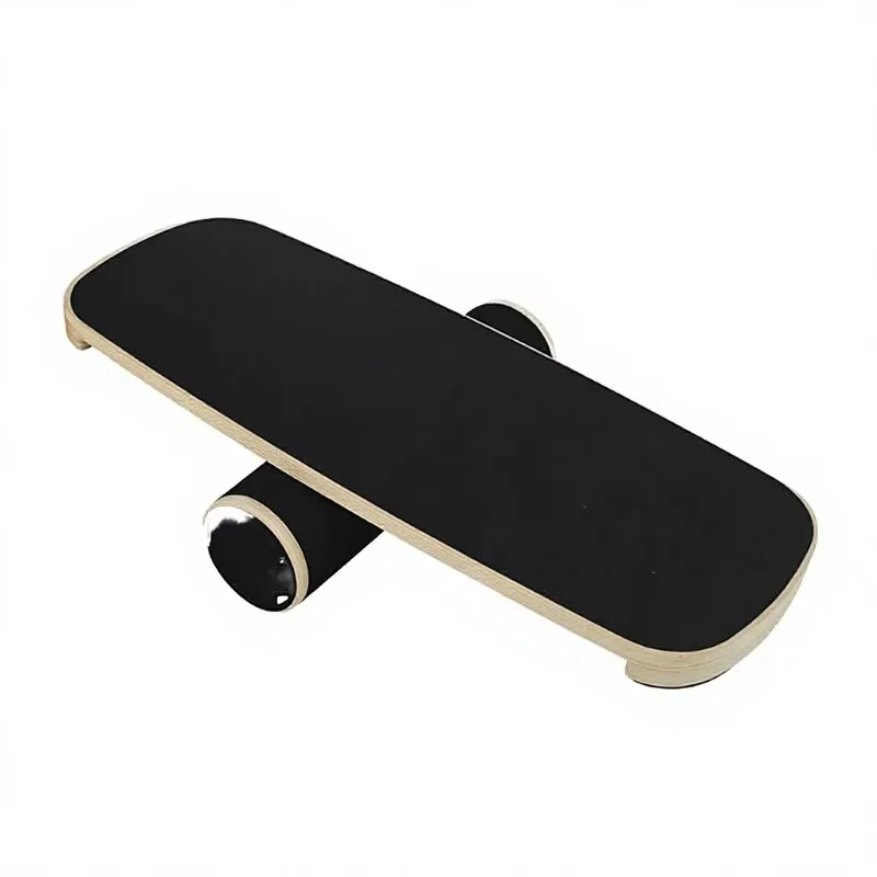 YTYINPortable Walnut Durable Balance Rocker & Core Balancing Board For Yoga Pilates Physical Surf Trainer