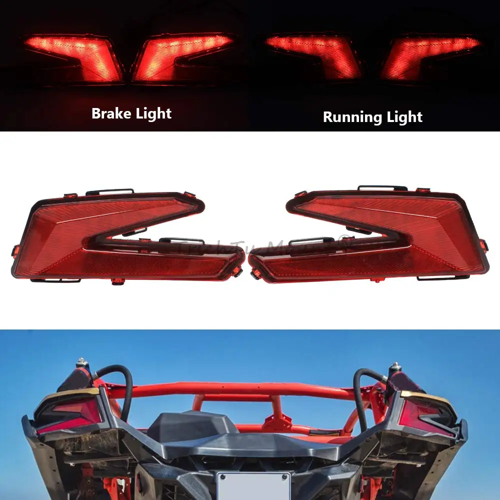 

Red LED Taillight Run Tail Light For Can-am Maverick X3 Max R XDS 4x4 Turbo 2017-2024 Rear Brake Tail Lamp UTV Accessories